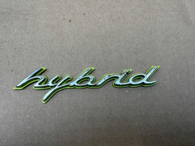 Porsche hybrid kolor Silver-Green EMBLEMAT ZNACZEK ORYGINAŁ - (17319921076)