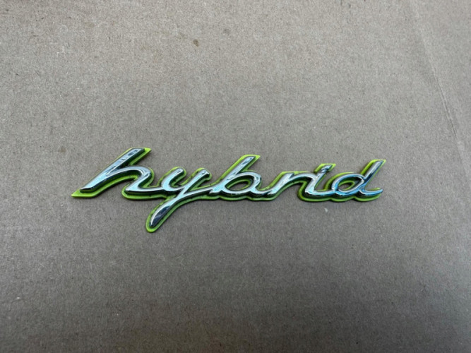 Porsche hybrid kolor Silver-Green EMBLEMAT ZNACZEK ORYGINAŁ - (17319921076)