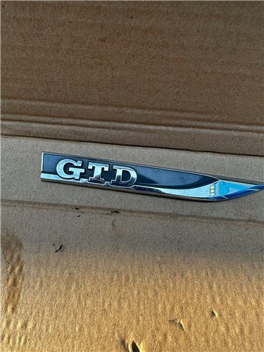 ZNACZEK NAPIS LOGO EMBLEMAT PRAWY GTD VW GOLF VII ORYGINAŁ (17389426052)